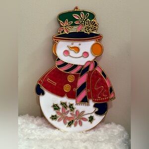 Festive Snowman Holiday Ornament